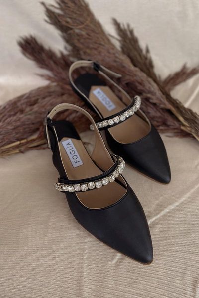 

sandals women's black dina satin ribbon rhinestone