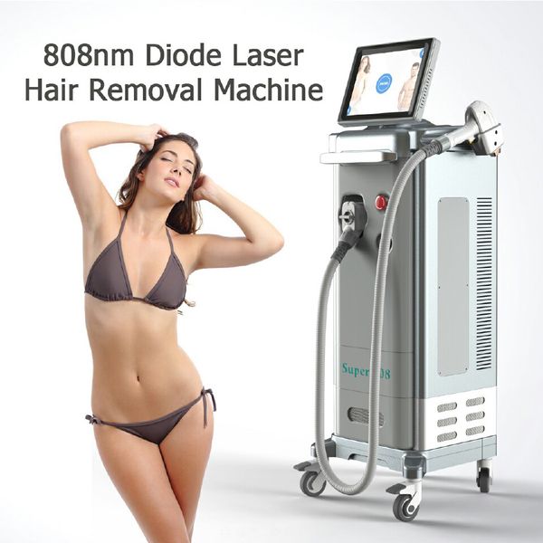 

808 diode laser body hair removal machine 755nm 808nm 1064nm for all colors, Black
