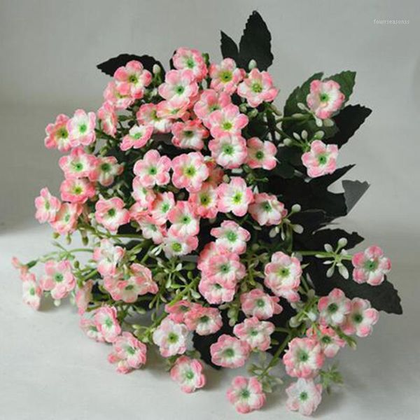 

sweet 6 branches emulation silk flower fork milan coffee table artificial flowers decorative flower1