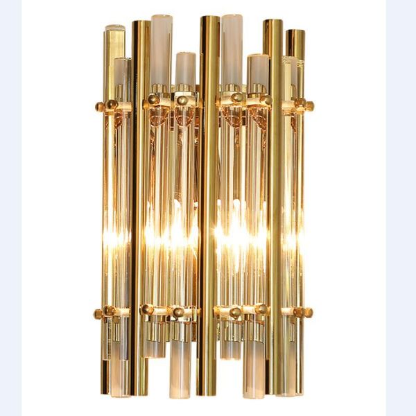 

wall lamps golden crystal lamp led lights for living room el decoration