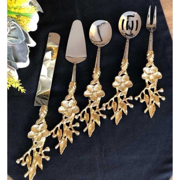 

dinnerware sets elegant japan rose stainless steel tableware service set handcraft flatware fork spoon knife cutlery