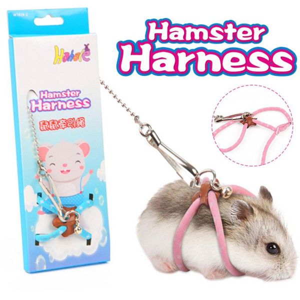 

dog collars & leashes adjustable hamster security leash for puppy small animal towing rope traction belt pet parrot squirrel guinea pig