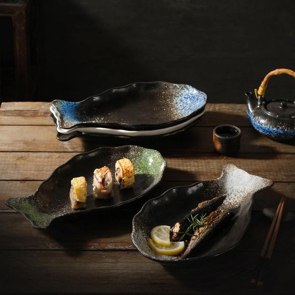 

dishes & plates fish plate japanese ceramic steamed creative household chopped pepper head