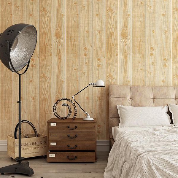

wallpapers vintage rustic 3d wood decor home papel murals wall paper roll for bedroom tea house shop walls vinilos pared
