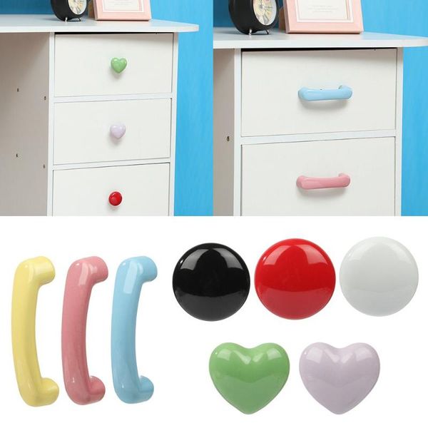 

handles & pulls kids cabinet hardware drawer cartoon knobs wardrobe ceramics pull handle door