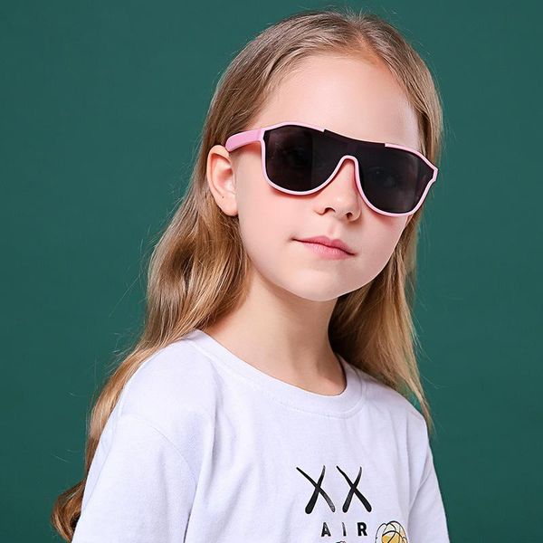 

sunglasses children boys girls kid vintage sports polarized lens uv400 protection stylish fashion eyewear baby outdoor 8296, Blue