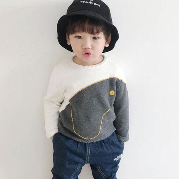 

cardigan baby girls cute elephant knitted long sleeve sweaters autumn winter 2021 children cotton joint, Blue