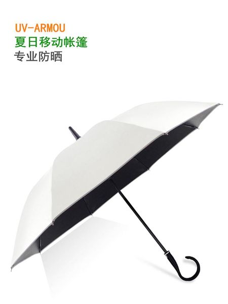 

umbrellas white umbrella long handle windproof uv protection outdoor fashion guarda chuva household merchandises bd50uu
