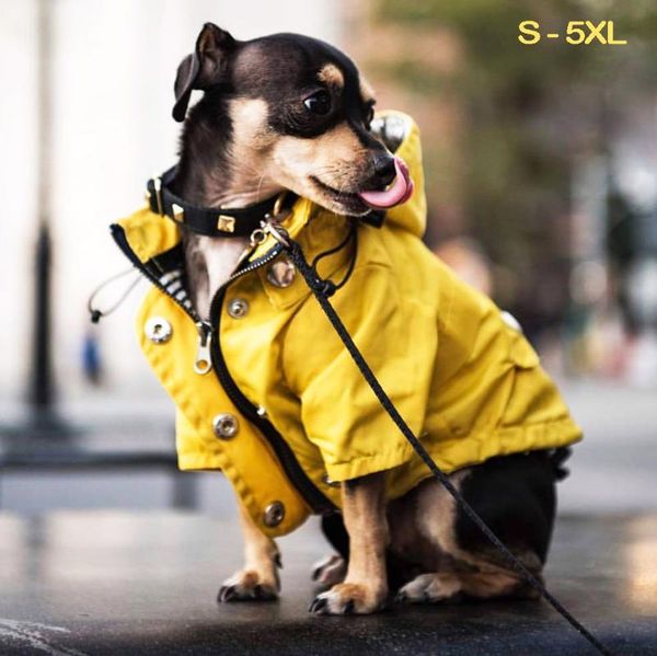 

waterproof pet dog clothes for small medium large dogs windproof jacket raincoat sport hoodies jackets popa perro s-5xl apparel