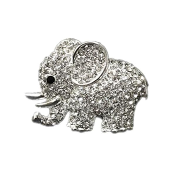 

car air freshener 1pc diamond crystal elephant perfume clip styling for use (silver)