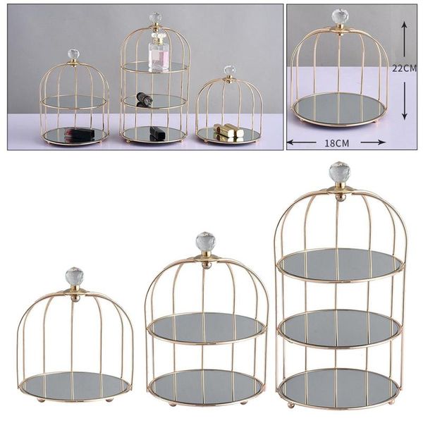 

large makeup organizer cosmetic storage display stand vanity rack cosmetics organizers shelf gold desk 1-3 tier hooks & rails