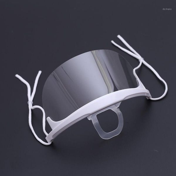 

10pcs plastic clear mask permanent makeup tattoo supplies prevent spittle transparent lens art accessory tattoo1