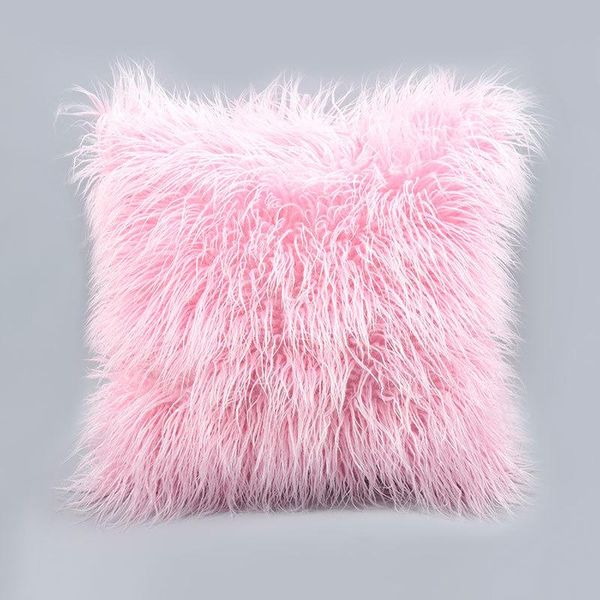

cushion/decorative pillow madream nordic style plush pillowcase home decor sofa cover fashion soft bay window cushion solid color with fluff