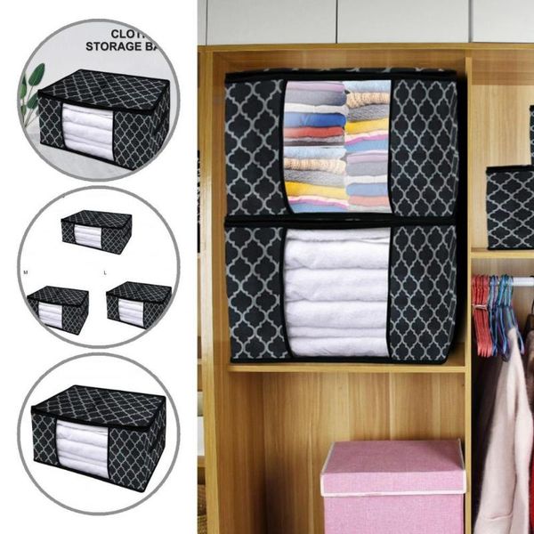 

clothing & wardrobe storage large capacity comfortable non-woven fabric zipper bag for living room