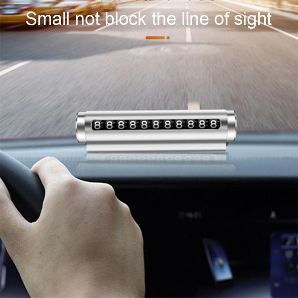 

automobiles temporary parking metal telephone number plate practical luminous sign interior decorations
