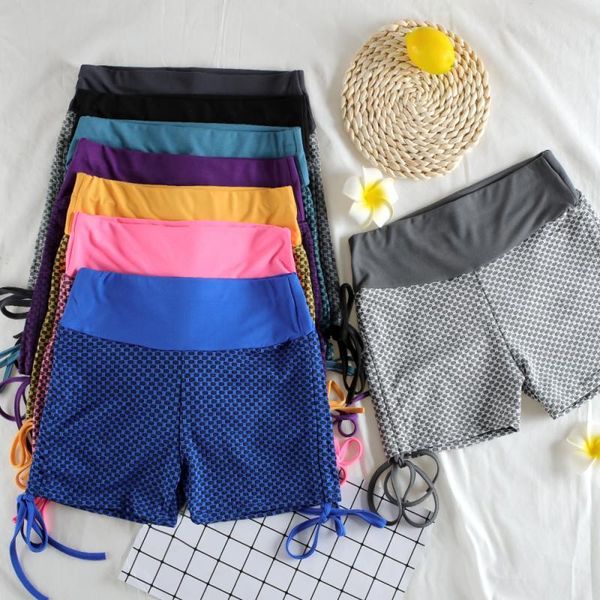 

women's leggings chrleisure women sport short cellulite high waist fitness workout breathableÂ fashion, Black