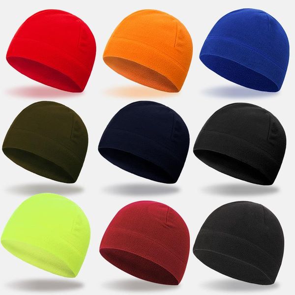 

beanie/skull caps men's and women's winter fleece hats cold windproof warm products sports cycling running ski outing, Blue;gray