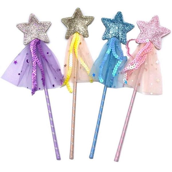 Party Halloween Princess Cosplay Puntelli Hot Cute Dreamlike Stella a cinque punte Fata Bacchetta Magica per bambini Ragazza Regalo di compleanno