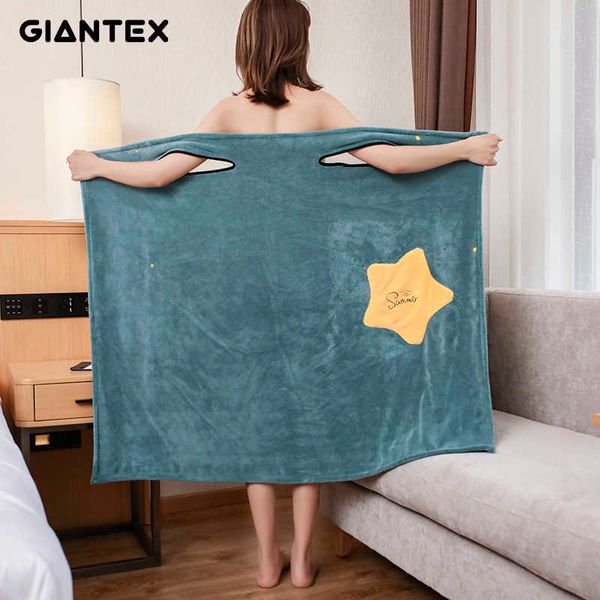 Giantex Casa de banho Mulheres Microfiber Toalhas de Banho para Adultos Star Beach Towel Banheira Wrap Toalha Banheira Vestido Serviette de Bain Toalha 210611