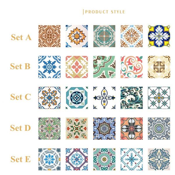 

wall stickers 1 sqm thicken retro floor tiles waterproof decoration hard-wearing decals self-adhesive oilproof wallpapers