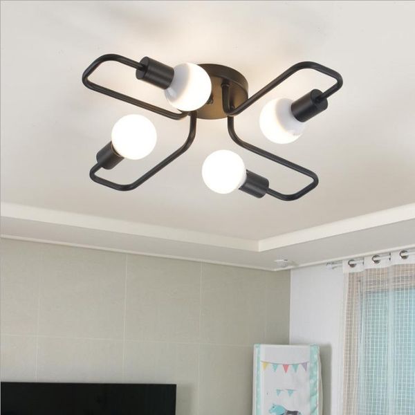 

nordic ac85-265v living room bedroom ceiling light fans lights home decoration