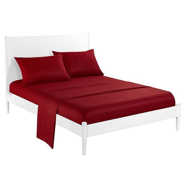 

sheets & sets 48 bedding set 100%polyester striped bed sheet twin full queen king size lines flat sheet+fitted sheet+case