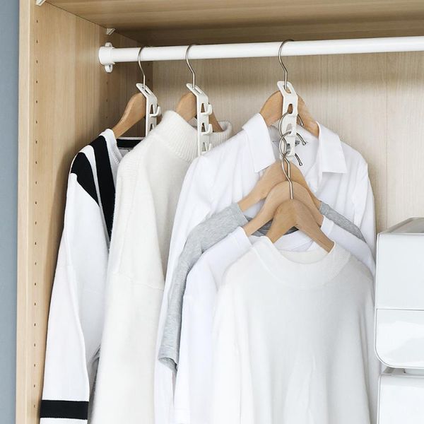 

4pcs/set hanger connecting hook wardrobe clothing storage strong load-bearing space saving trousers laundry & organization