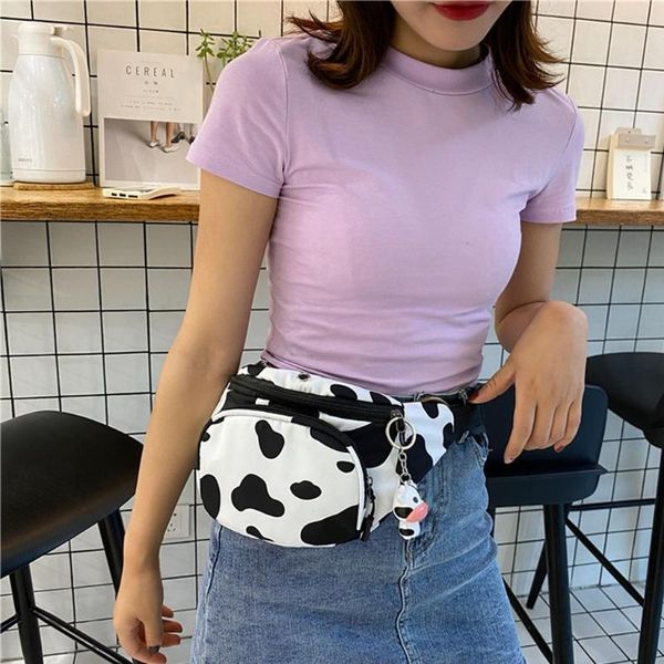 

waist bags cows canvas chest bag bum fanny packs belt for gym fitness workout k5da