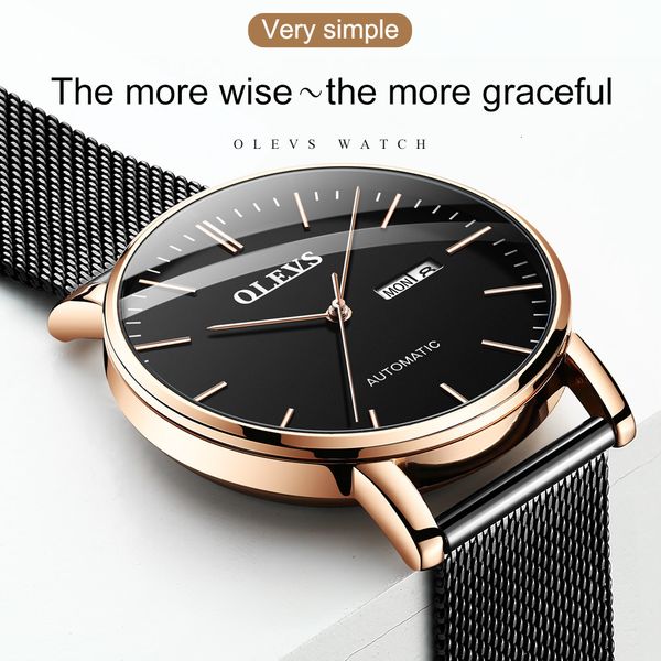

2021 new mechanical men watches japan movement lighting automatic gentlemen brand, Slivery;brown