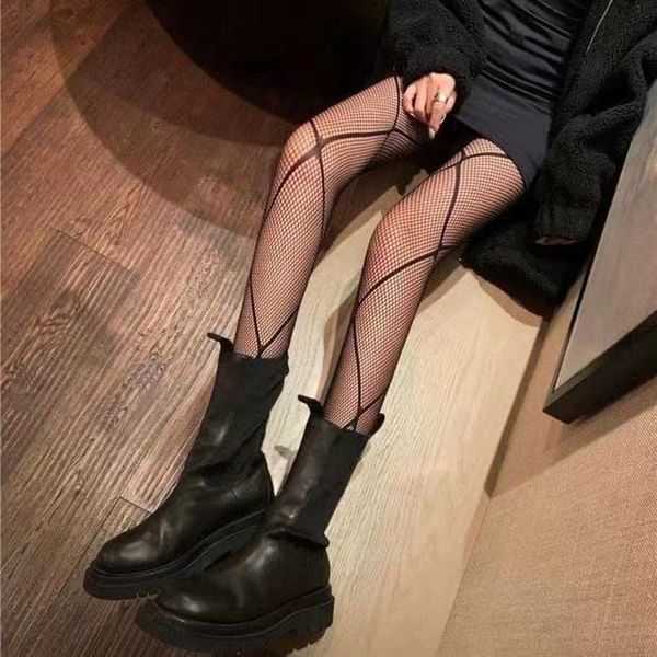 

women black printed letter tights transparent pantyhose party club anti-hook silk stocking spring autumn sheer fishnet socks & hosiery, Black;white