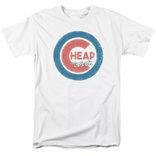 

Cheap Trick Cheap Cub T Shirt Licensed Rock n Roll Band Merch Music Tee White, White;black