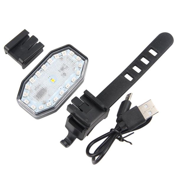 

outdoor cycling led highlight bicycle light tail usb charging safety warning bike lights
