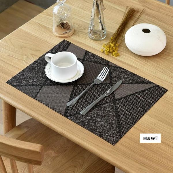 

mats & pads 4 pcs/set pvc heat resistant mat dining placemat drying for dishes rug bowls the kitchen table