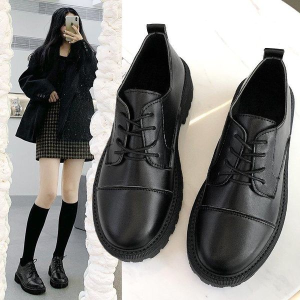 

boots business casual leather shoes women's high trend, Black