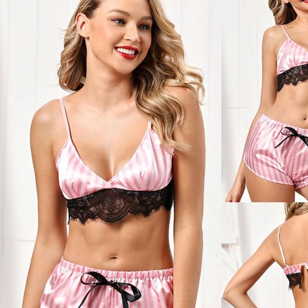 

silk satin flowers floral women sleepwear lace pajamas underwear suit shorts s xl sleeveless nightwear nighty pijama mujer, Black;red