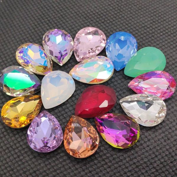 

other teardrop k9 glass stone,crystal pointed back rhinestone