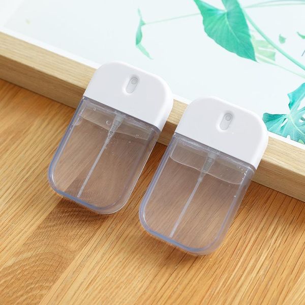 

1pc transparent empty spray bottle plastic mini refillable container cosmetic containers travel portable bottle. liquid soap dispenser