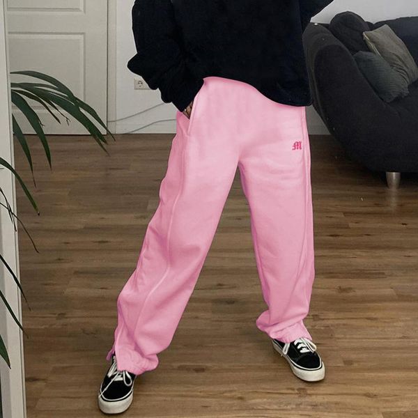 

women's pants & capris label white women sweatpants autumn hip hop baggy bloomers fashion sports balck trousers female joggers streetwe, Black;white