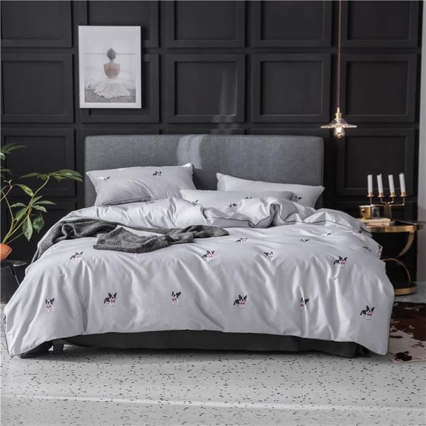

bedding sets 2021 spring light luxury 100% cotton lovely dog three size include duvet cover+bed sheet+pillowcases