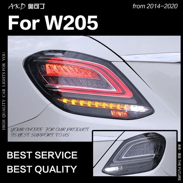 

other lighting system car styling for w205 tail lights 2014-2021 c180 c200 c260 c300 lamp led light drl dynamic signal auto accessories