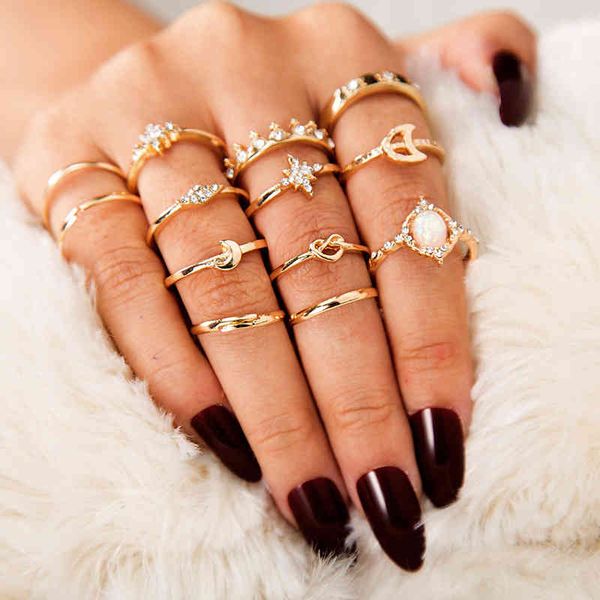 

band matching rings for women anillos mujer gold ring set bagues anillo bohemian jewellery slytherin accessories couple sygnety, Silver