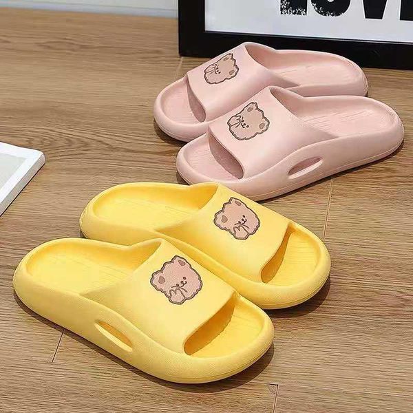 

slippers cute female summer girl heart fashion wear out student korean version net red ins home antiskid, Black