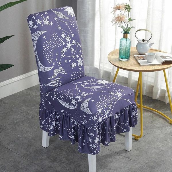 

chair covers milk silk kitchen modern printed wedding dinner restaurant removable el anti dirty stretch spandex slipcovers