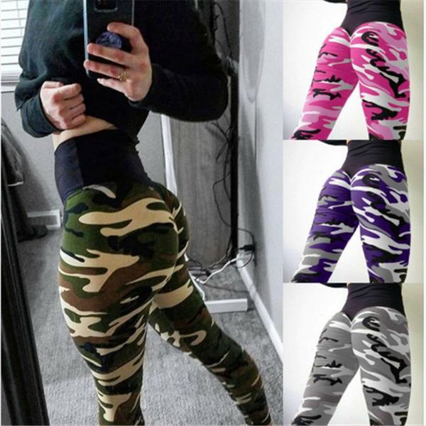 

camo cargo trousers casual women capris military army combat camouflage slim sports, Black;white