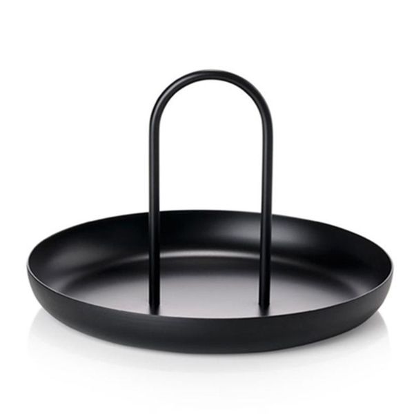 

kitchen storage & organization bread dish cafe circular modern simple sundries organizer single layer restaurant with handle aluminum alloy