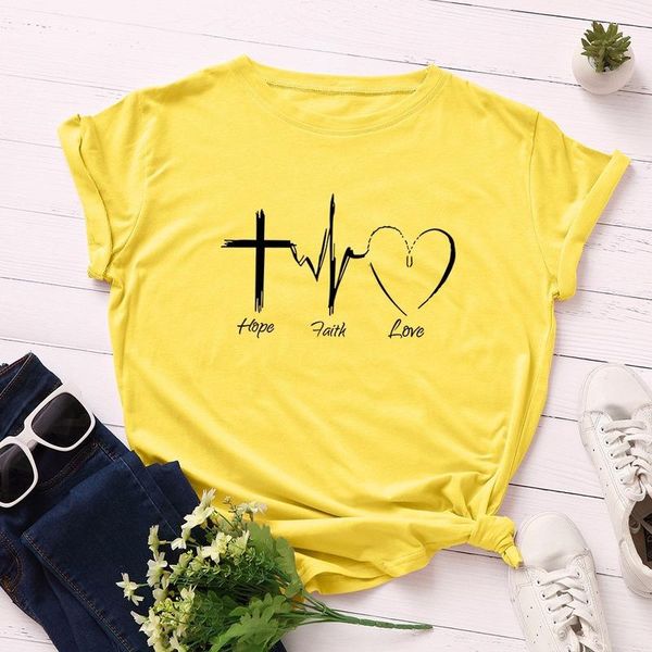 

women's t-shirt summer cotton women t shirt s-5xl plus size short sleeve cute heart love print graphic tees casual o-neck woman tshirt, White