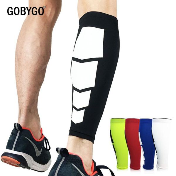 

arm & leg warmers gobygo 1pcs compression calf sleeve support sports cycling running leggings sock basketball football, Black