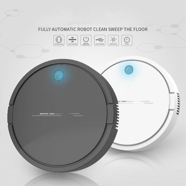 

automatic robot 2-in-1 smart wireless sweeping vacuum cleaner dry wet cleaning machine charging intelligent home cleaners