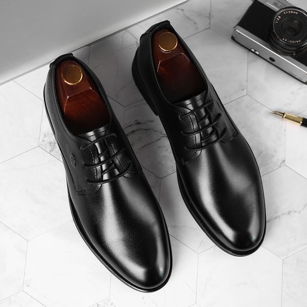 

men's shoes autumn korean fashion busins formal casual men's black british large