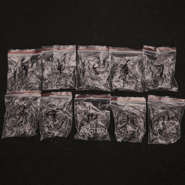 

fishing hooks fishhooks outdoor assorted size hook tool 500pcs/box sizes